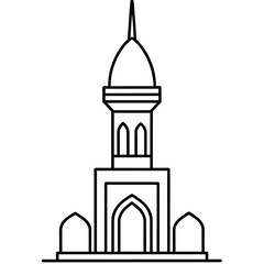 modern mosque tower, stylish modern mosque, (15)
