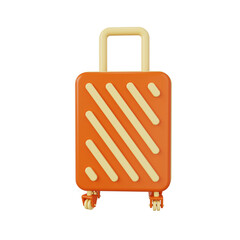 luggage 3d render icon