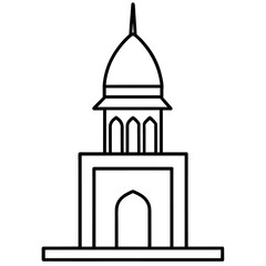 modern mosque tower, stylish modern mosque, (11)