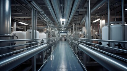 Fototapeta premium plant facility milk production