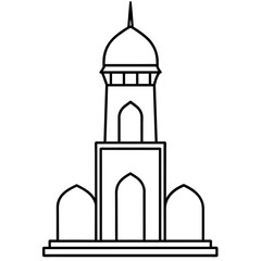 modern mosque tower, stylish modern mosque, (28)