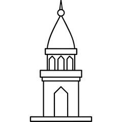 modern mosque tower, stylish modern mosque, (12)