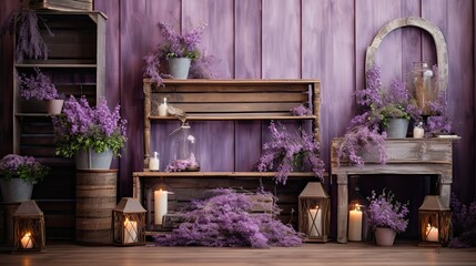 rustic purple wedding background
