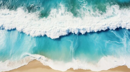 paradise blue water waves