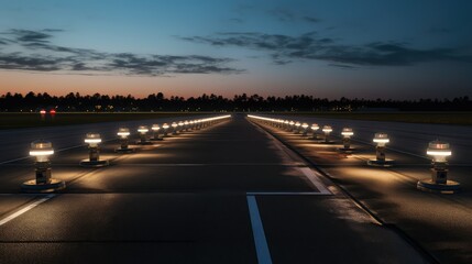 Fototapeta premium lights airfield lighting