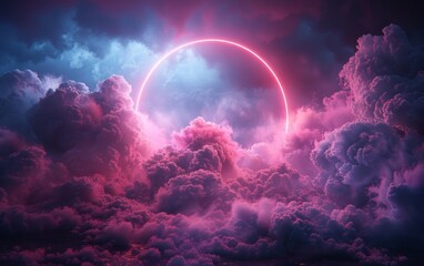 neon lights background. abstract futuristic background.