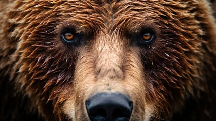 golden brown bear face