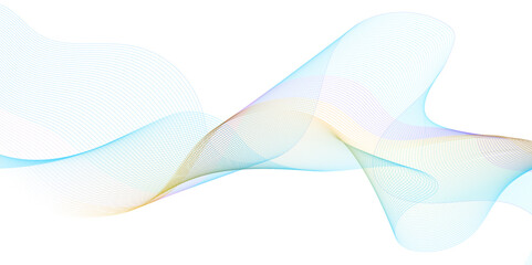 Glowing gradient flowing dynamic wave lines on black background. Digital shiny moving lines design element. Modern gradient flowing wave lines. Futuristic technology concept. Vector illustration