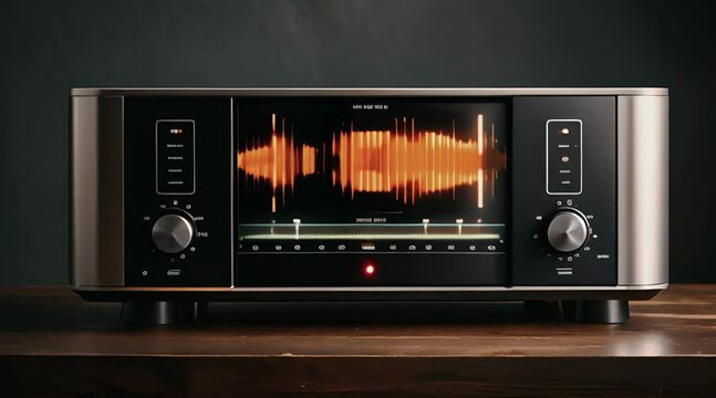 music waves on the radio