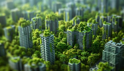 Obraz premium Sustainable Urbanism Forum: Green Infrastructure Strategies in Eco-Friendly City Planning