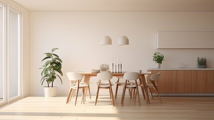 minimalist blurred interior room