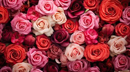 roses red and pink flower background
