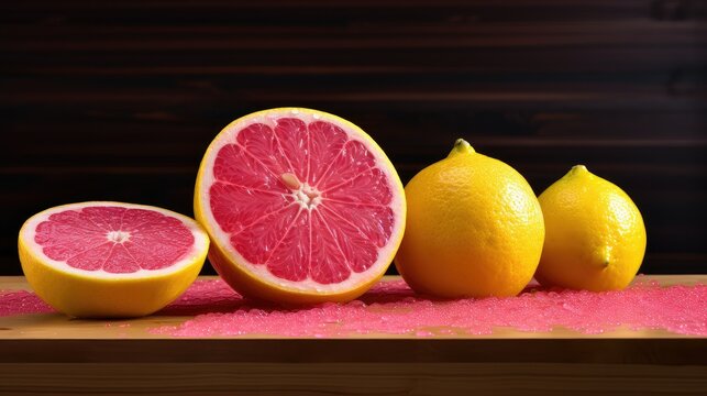 unique pink lemons