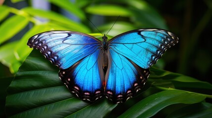 wings blue morpho