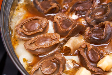 A pot of sumptuous and luxurious Chinese New Year Poon Choi, delicacies from both mountains and seas