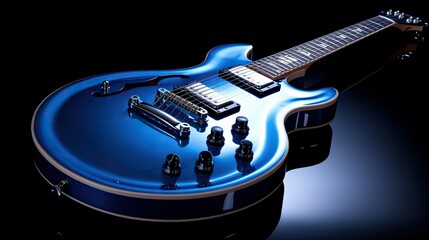 Obraz premium vibrant metallic blue