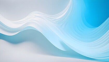 Fototapeta premium Abyss of Alabaster Background: Abstract White Wave Palette