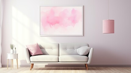 painting pink watercolour