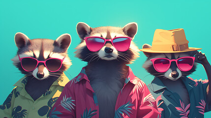 Raccoon Road Crew: Fashion Forward in the Urban Jungle