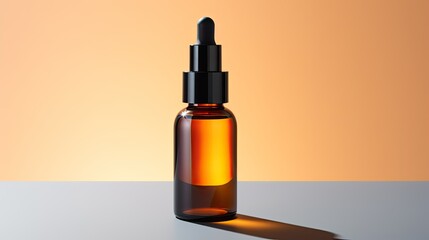 Naklejka premium glass cbd oil bottle isolated