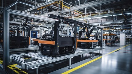 Fototapeta premium line machinery car production