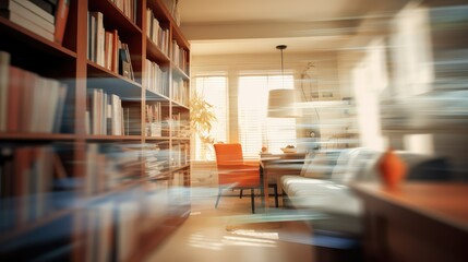 focus blurred interior of a house