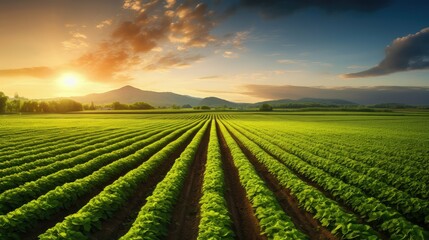 harvest land crop farm