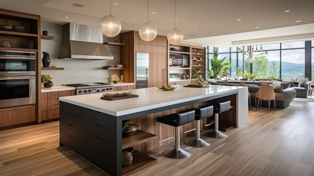 modern beautiful home interior