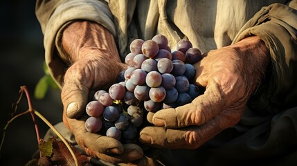 farmer field grape background