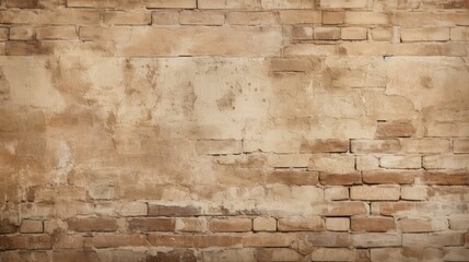 Fototapeta premium weathered beige brick wall