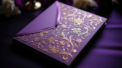 patterns purple invite