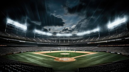 sky baseball stadium lights