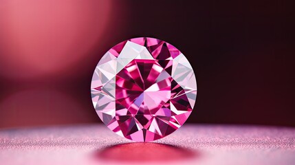round pink gem