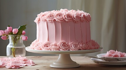 petals pink cake