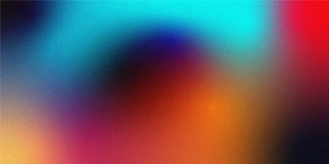 Multicolor glossy abstract background. Colorful vector modern elegant layout with blurred bright texture. Soft gradient backdrop with grain and noise. Mesh gradient Saturation shades.