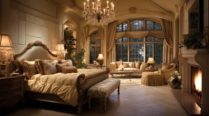 Fototapeta premium elegant mansion home interior