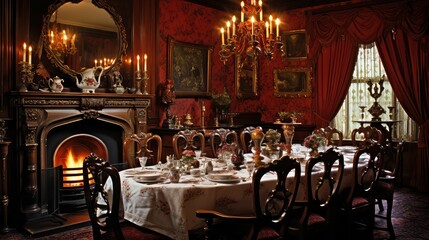 ornate victorian interior