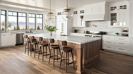 vintage farmhouse interior