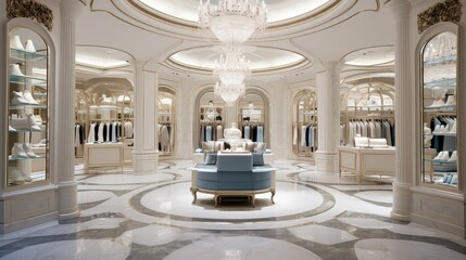 Fototapeta premium glamorous retail store interior