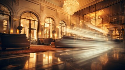 Obraz premium interior blurred building interiors