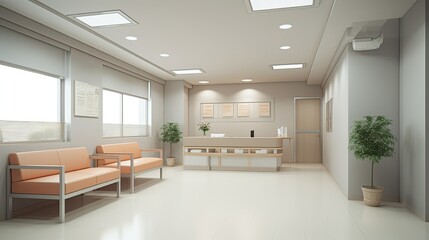 uncluttered medical clinic interior