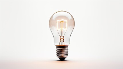 energy light bulb on white