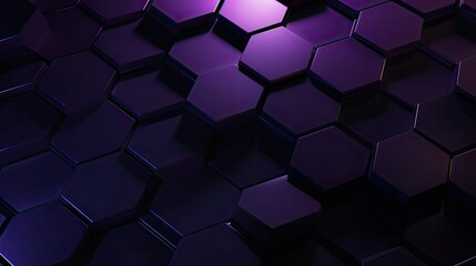 hexagons dark purple geometric background