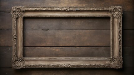 detailing brown picture frame