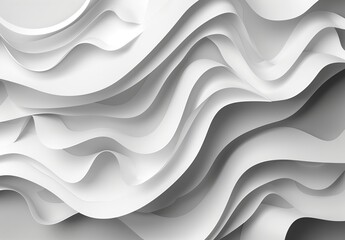 A stunning grayscale abstract image, showcasing waves and curves that play with light and shadows to create a fluid dynamic