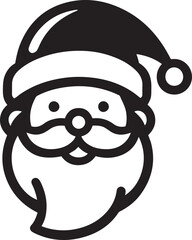Christmas Santa Claus head vector illustration. Santa Claus for Merry Christmas and happy new year design.