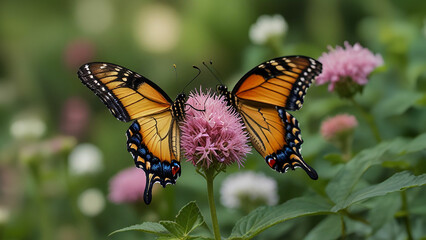 Obraz premium monarch butterfly on a flower