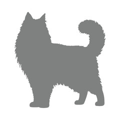 Vector illustration of cat silhouette
