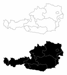 Austria administrative maps