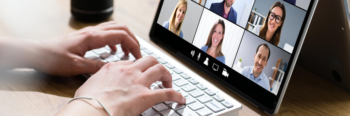 Online Video Conference Webinar Call